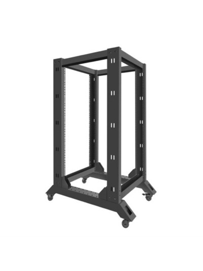 Armario lanberg abierto rack 19 pulgadas 22u - 600x800 negro