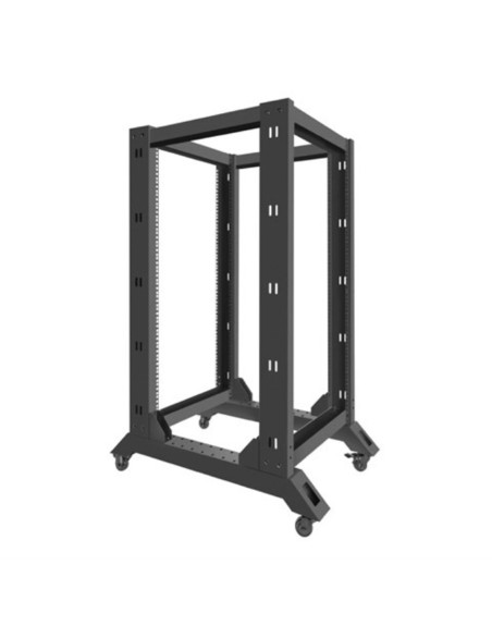 Armario lanberg abierto rack 19 pulgadas 22u - 600x800 negro