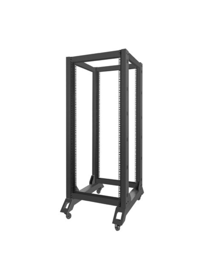 Armario lanberg abierto rack 19 pulgadas 27u - 600x800 negro Armario lanberg abierto rack 19 pulgadas 27u - 600x800 negro