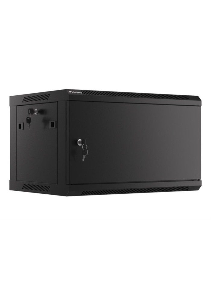 Armario lanberg mural rack 19 pulgadas 6u - 600x450 negro Armario lanberg mural rack 19 pulgadas 6u - 600x450 negro
