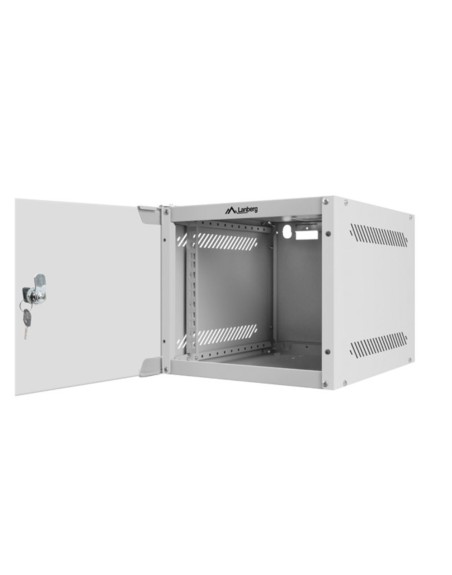 Armario lanberg mural rack 10 pulgadas 4u - 280x310 silver