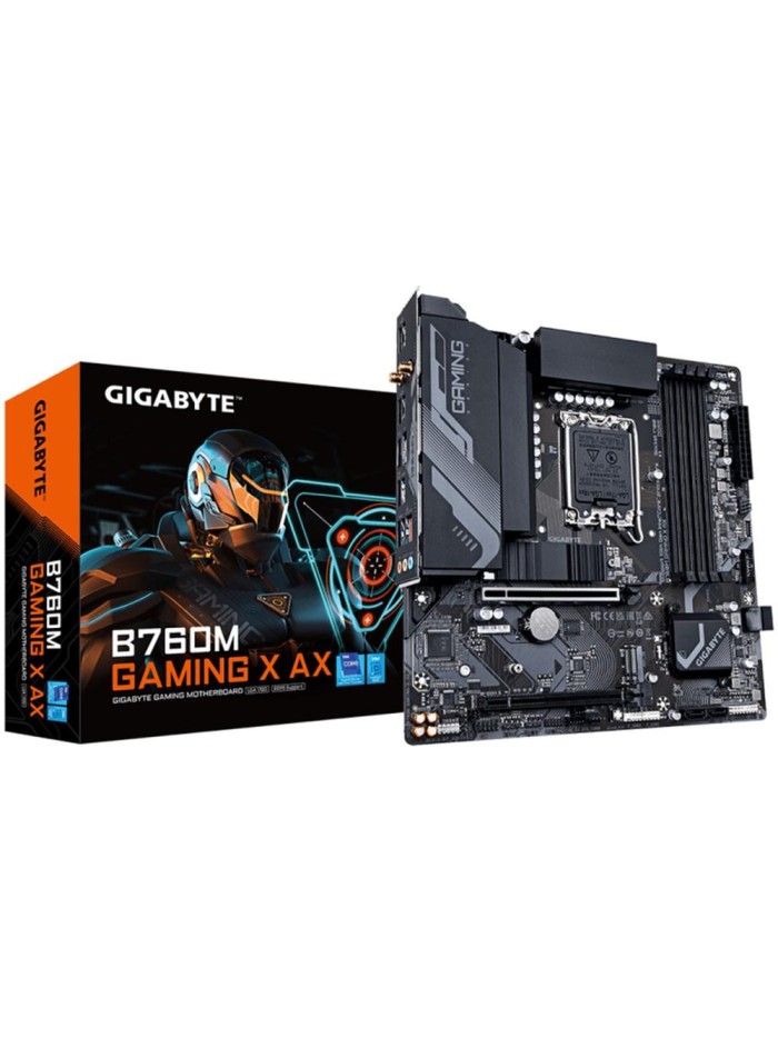 Placa base gigabyte b760m gaming x ax 1.2 1700 micro atx 4 x ddr5 Placa base gigabyte b760m gaming x ax 1.2 1700 micro atx 4 x ddr5