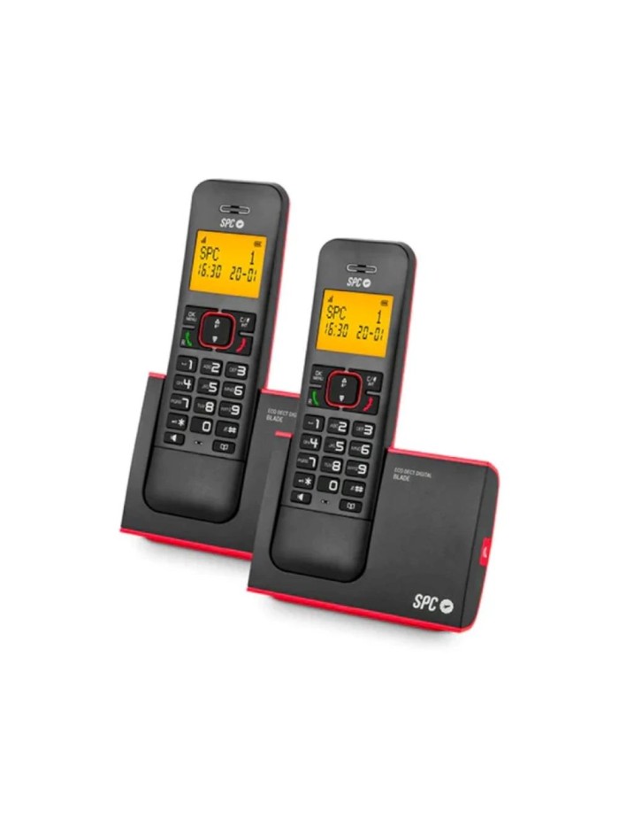 Telefono fijo inalambrico spc dect blade duo rojo Telefono fijo inalambrico spc dect blade duo rojo