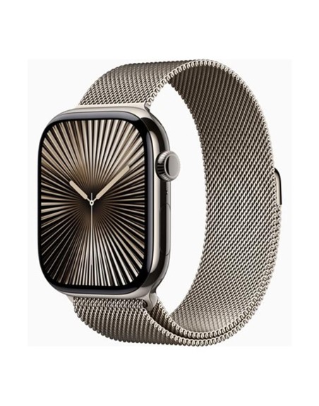 Smartwatch apple watch series 10 gps + cell 46mm natural titanium milanese loop s - m