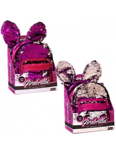 Mochila girabrilla conejo multicolor 10 cm