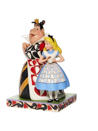 Figura enesco disney alicia en el pais de las maravillas alicia & reina de corazones