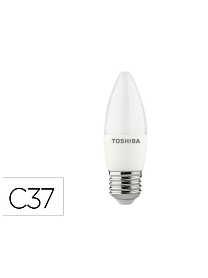 Bombilla led toshiba c37 e27 5w 3000k luz fria Bombilla led toshiba c37 e27 5w 3000k luz fria