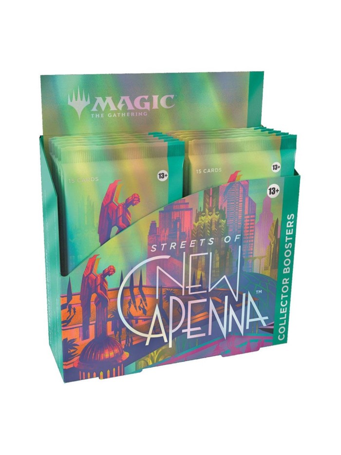 Juego de cartas wizards of the coast magic the gathering streets of new capenna caja de sobres de coleccionista (12) inglés Juego de cartas wizards of the coast magic the gathering streets of new capenna caja de sobres de coleccionista (12) inglés