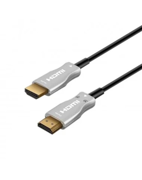 Cable hdmi ewent 4k uhd fibra optica hibrido 10m - macho - macho