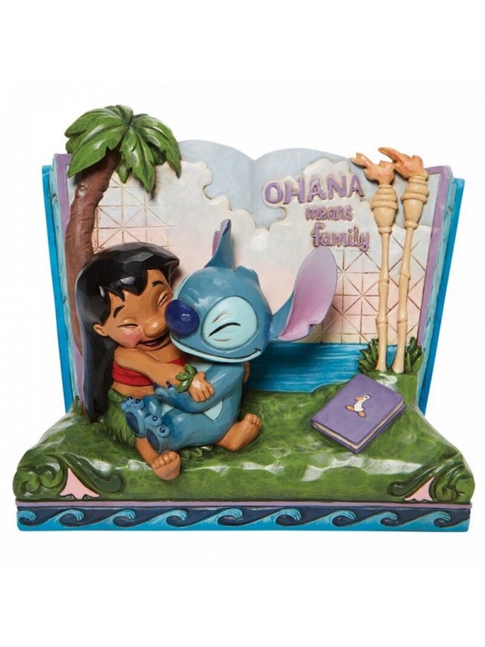 Figura decorativa enesco disney lilo & stitch libro ohana Figura decorativa enesco disney lilo & stitch libro ohana