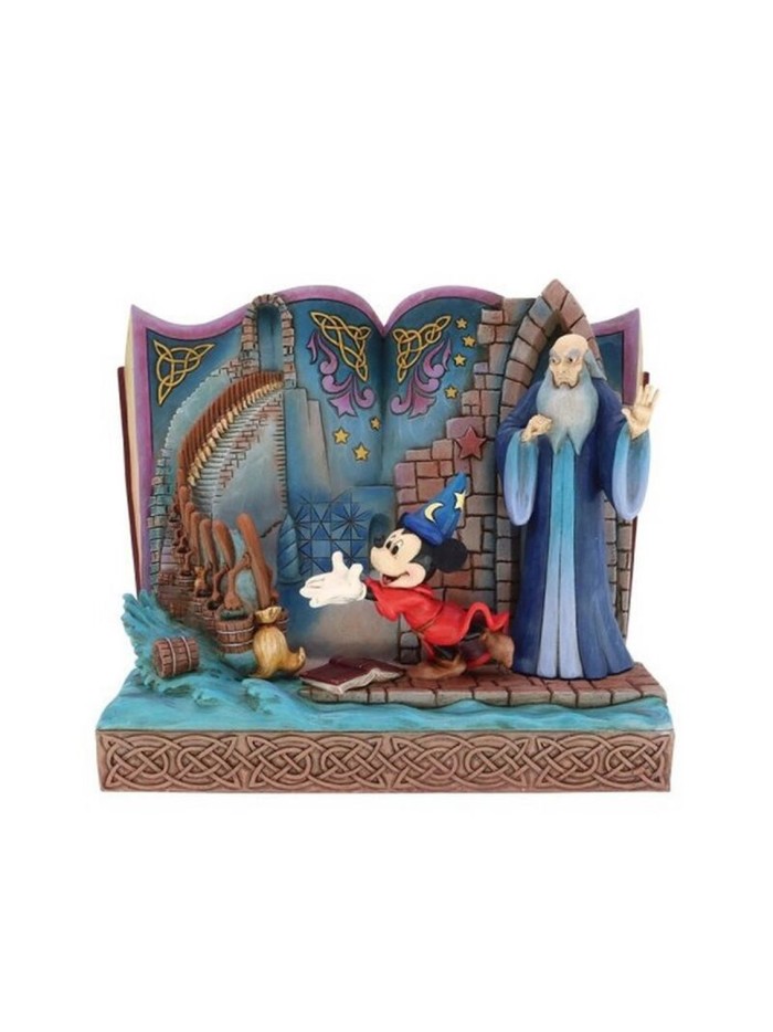 Figura decorativa enesco disney mickey mouse libro de cuentos del brujo mickey Figura decorativa enesco disney mickey mouse libro de cuentos del brujo mickey