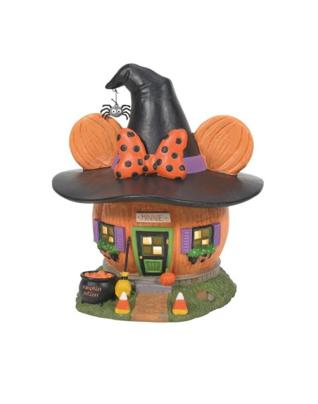 Figura decorativa enesco disney mickey & minnie minnie casa calabaza