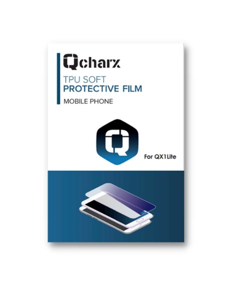 Lamina qcharx trasera de proteccion personalizacion pack de 10 ud para qx1 lite