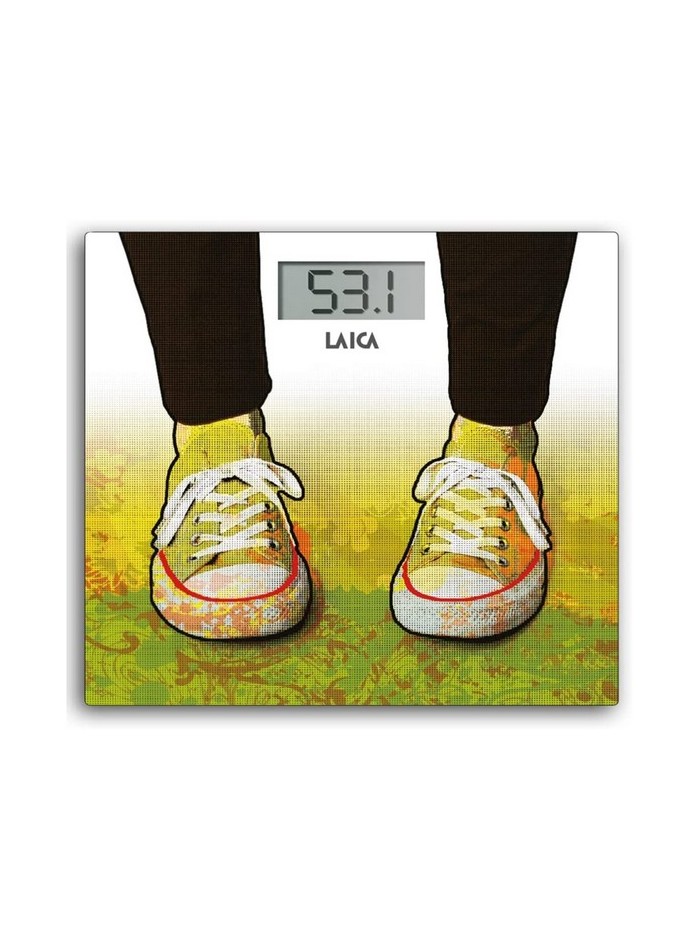 Bascula de baño electronica laica ps1079 diseño zapatillas 180kg Bascula de baño electronica laica ps1079 diseño zapatillas 180kg