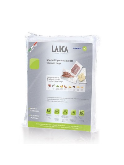 50 bolsas conservacion al vacio laica 20x28cm vt3504
