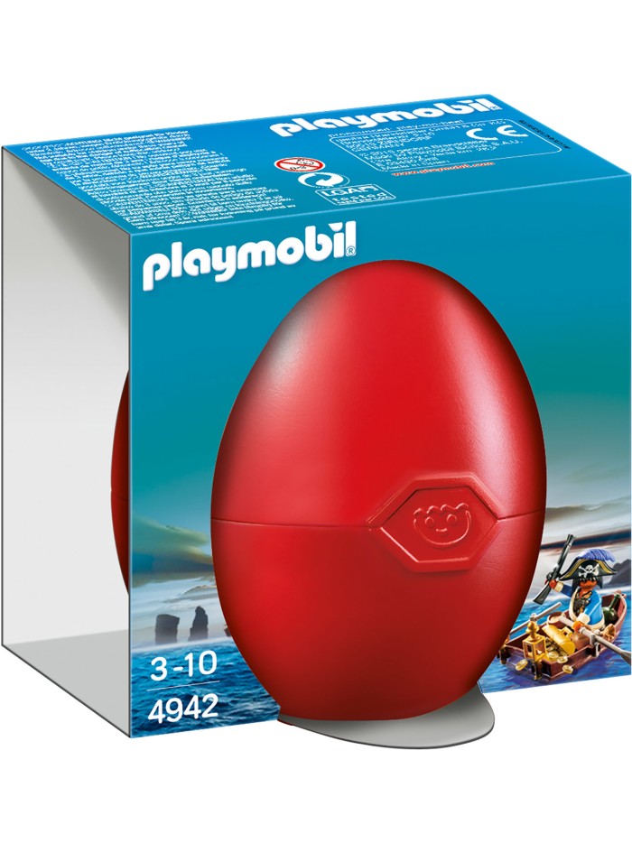 Playmobil huevo pirata con bote Playmobil huevo pirata con bote
