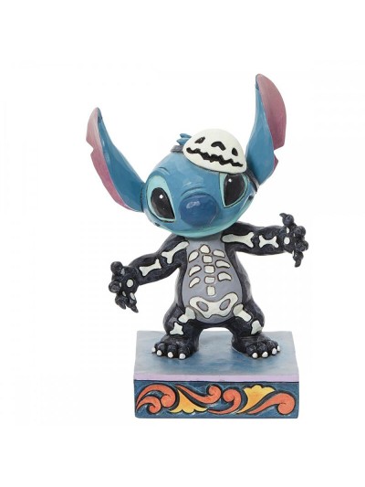 Figura enesco disney stitch traje de esqueleto