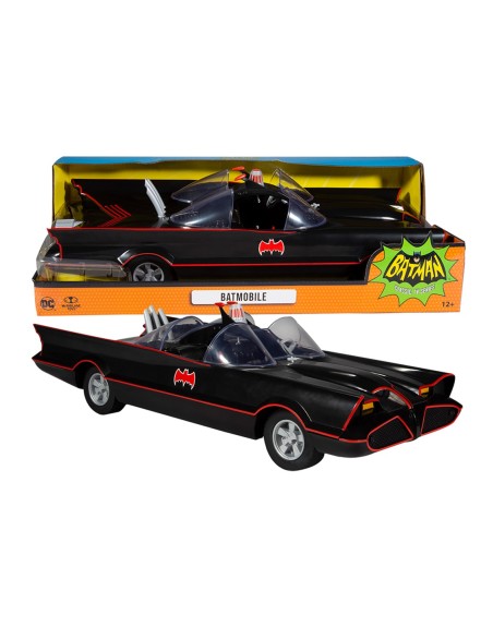 Figura mcfarlane toys dc retro 6in - batman 66 - batmobile