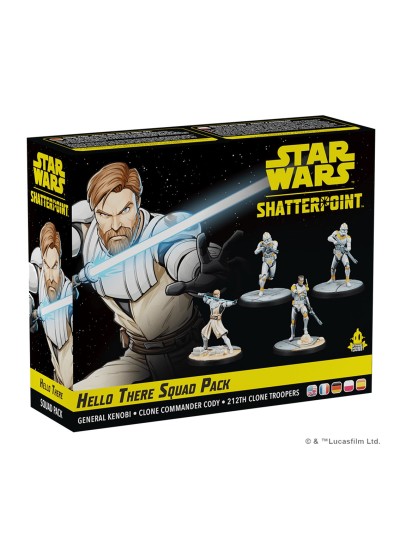 Juego de mesa star wars shatterpoint hello there general obi - wan kenobi squad pack