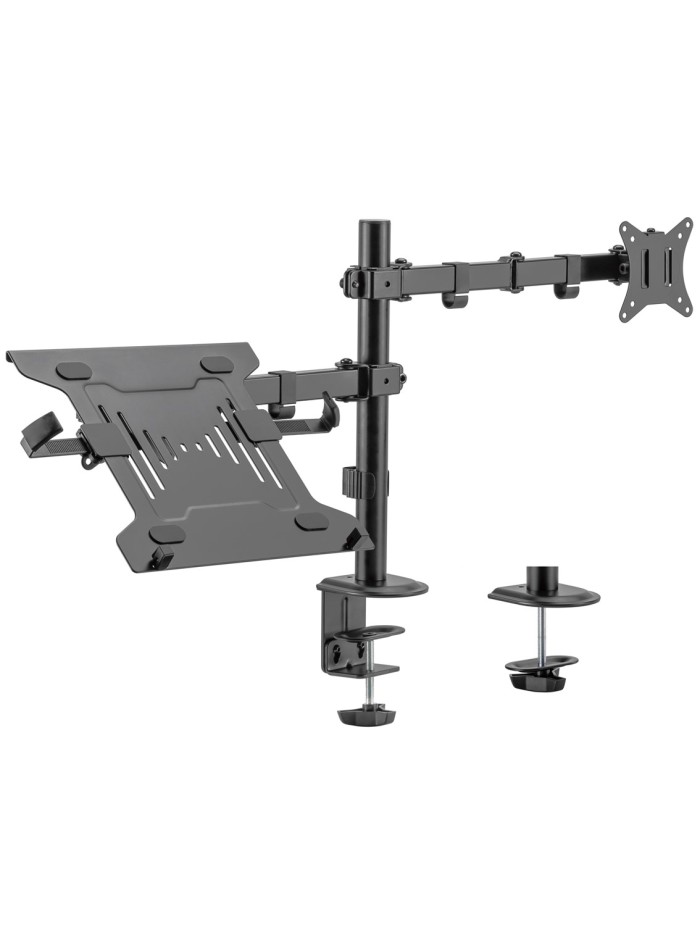 Soporte de escritorio ewent ew1519 para monitor hasta 34 pulgadas y portatil hasta 15.6 pulgadas carga maxima 9kg Soporte de escritorio ewent ew1519 para monitor hasta 34 pulgadas y portatil hasta 15.6 pulgadas carga maxima 9kg