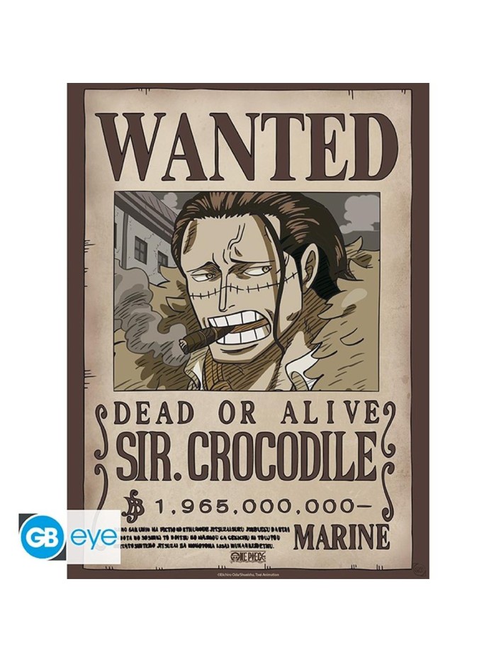 Poster gb eye one piece wanted crocodile wano Poster gb eye one piece wanted crocodile wano