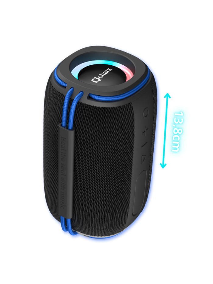 Altavoz qcharx flow mini negro 10w Altavoz qcharx flow mini negro 10w