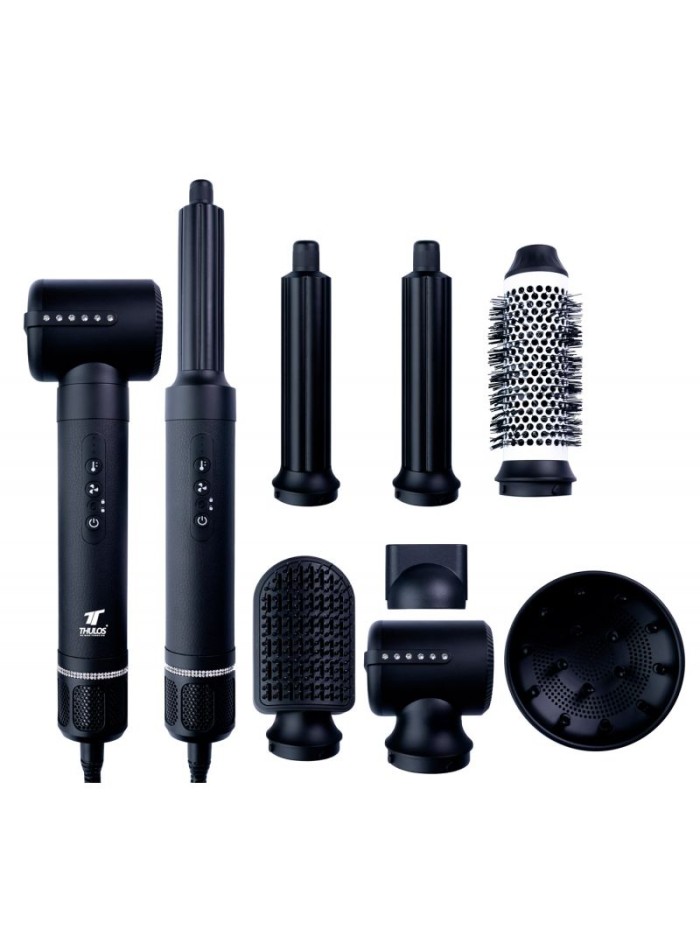 Secador de pelo thulos 7 en 1 th - by25 color negro 1400w Secador de pelo thulos 7 en 1 th - by25 color negro 1400w