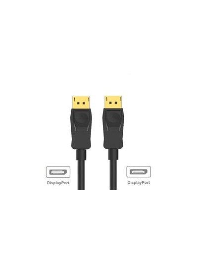 Cable ewent displayport 1.2 - 4k - 60hz - a - a awg28 - 2m