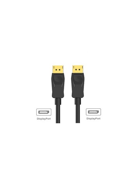 Cable ewent displayport 1.2 - 4k - 60hz - a - a awg28 - 2m
