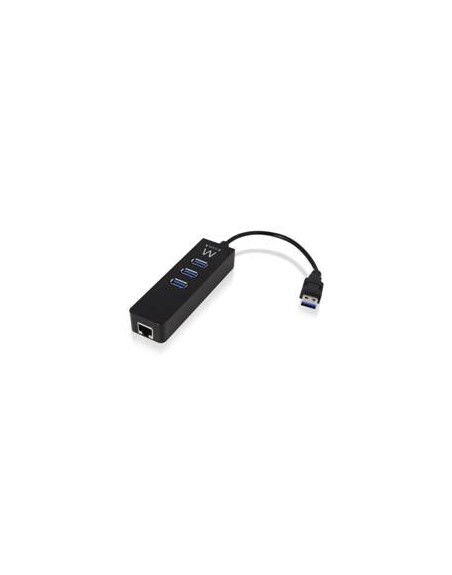 Hub usb ewent 3 puertos + 1 puerto gigabit lan - usb 3.1 gen 1