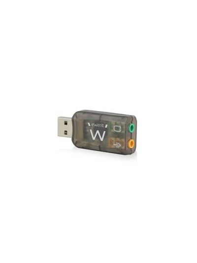 Adaptador de audio ewent sonido virtual 3d 5.1 - usb 2.0