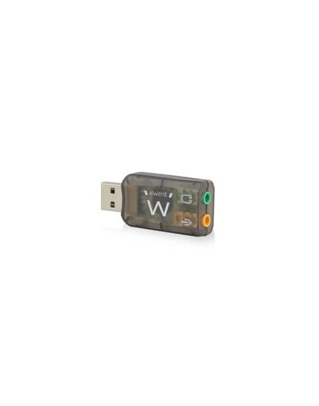 Adaptador de audio ewent sonido virtual 3d 5.1 - usb 2.0