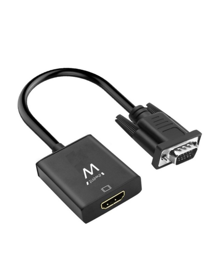 Cable adaptador ewent vga a hdmi con audio - macho - hembra Cable adaptador ewent vga a hdmi con audio - macho - hembra