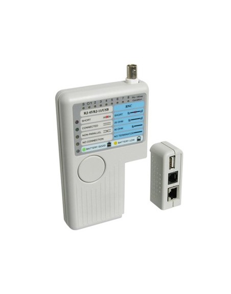 Tester probador de cables wp rj11 - rj12 - rj45 - bcn - usb