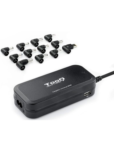 Cargador automatico universal tooq tqlc - 90bs02at 90w 2xusb 12 conectores
