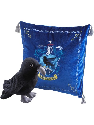 Peluche pack the noble collection harry potter cuervo mascota ravenclaw + cojin ravenclaw