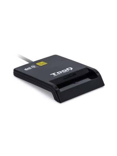 Lector de tarjetas externo tooq tqr - 211b dnie sim usb - c negro