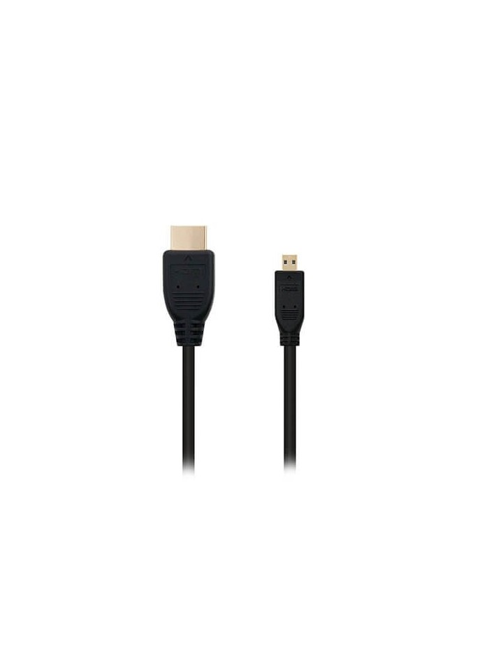 Cable micro hdmi tipo d a hdmi tipo a nanocable 1.8m negro 1.8m - macho a macho - alta velocidad - negro Cable micro hdmi tipo d a hdmi tipo a nanocable 1.8m negro 1.8m - macho a macho - alta velocidad - negro