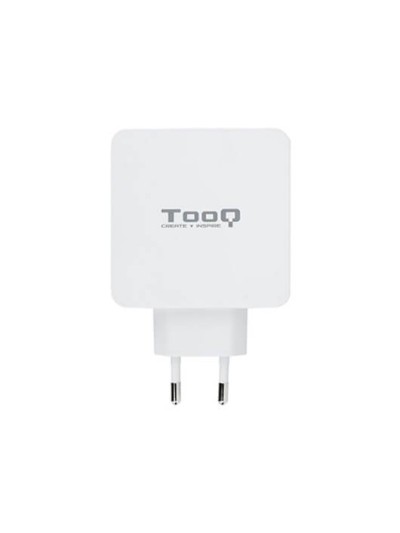 Cargador doble usb tipo c pd + usb tipo a qc3.0 tooq blanco usb tipo c pd - usb tipo a qc3.0 - 48w - blanco