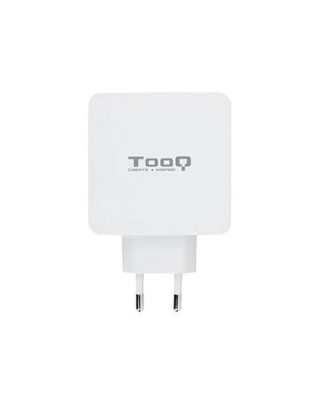 Cargador doble usb tipo c pd + usb tipo a qc3.0 tooq blanco usb tipo c pd - usb tipo a qc3.0 - 48w - blanco
