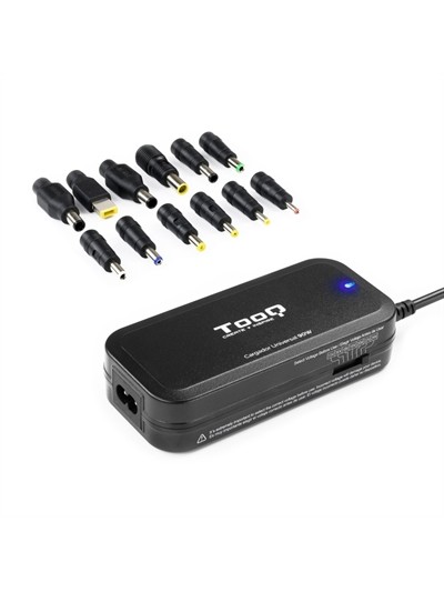 Cargador portatil universal tooq tqlc - 90bs02m 90w 1 x usb 12c negro