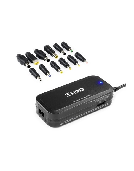 Cargador portatil universal tooq tqlc - 90bs02m 90w 1 x usb 12c negro