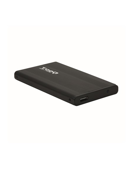Caja externa tooq tqe - 2510b hdd - ssd 2.5 pulgadas 9.5mm sata usb 2.0 negra