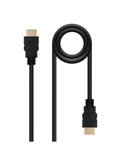 Cable nanocable hdmi macho - macho negro 1m