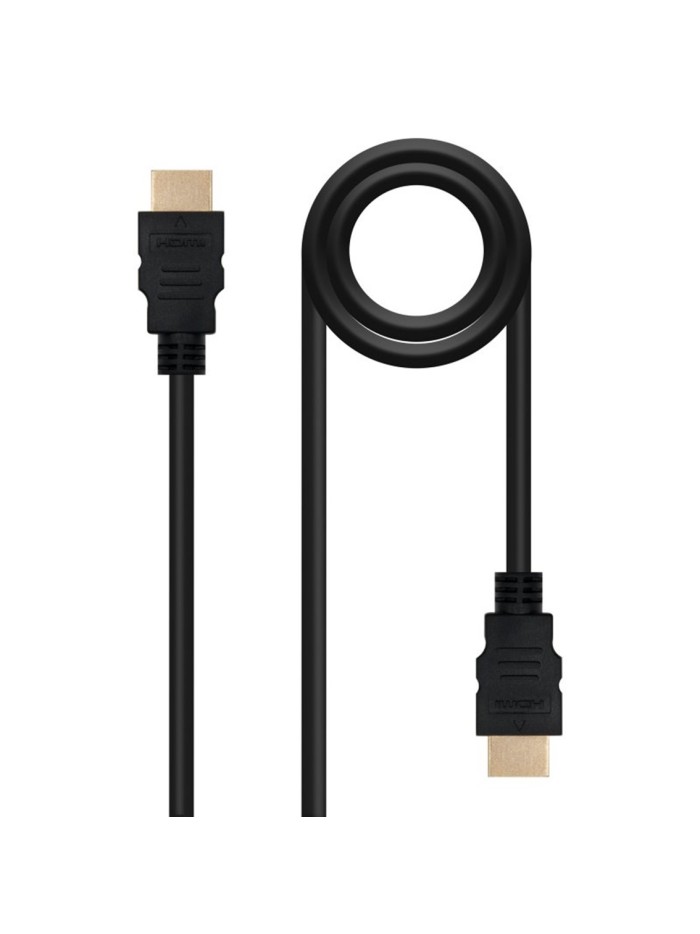 Cable nanocable hdmi macho - macho negro 1m Cable nanocable hdmi macho - macho negro 1m