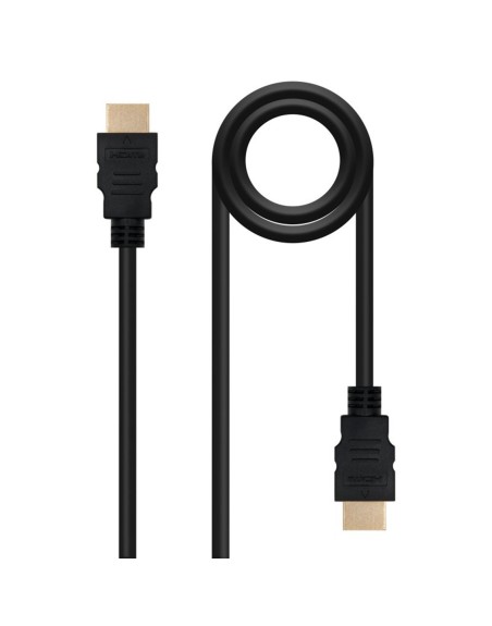 Cable nanocable hdmi macho - macho negro 1m