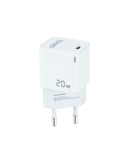Cargador de pared tooq usb - c blanco 20w
