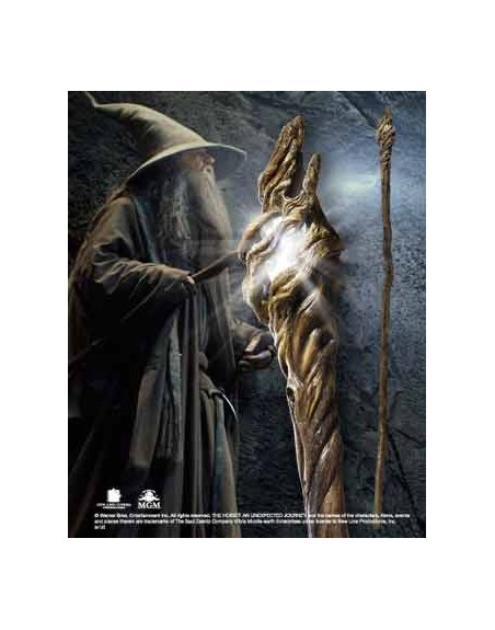 Replica the noble collection el hobbit vara de gandalf con luz 185 cm