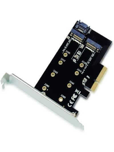 Tarjeta controladora conceptronic emrick04b pci express 3.0 x4 - 2 x ssd m.2