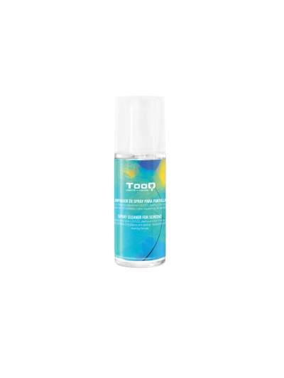 Kit spray tooq limpiador pantallas + paño microfibra
